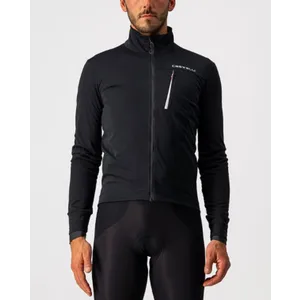 CASTELLI Cyklistická zateplená bunda - GO WINTER - čierna CASTELLI Cyklistická zateplená bunda - GO WINTER - čierna