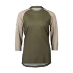 POC Cyklistický dres s krátkym rukávom - MTB PURE 3/4 LADY - béžová/zelená POC Cyklistický dres s krátkym rukávom - MTB PURE 3/4 LADY - béžová/zelená