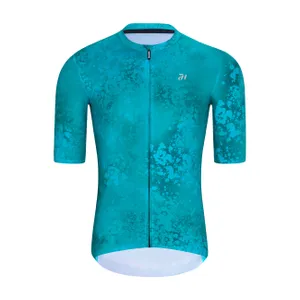 HOLOKOLO Cyklistický dres s krátkym rukávom - RUSTLE - tyrkysová HOLOKOLO Cyklistický dres s krátkym rukávom - RUSTLE - tyrkysová