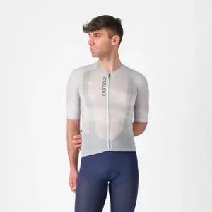 CASTELLI Cyklistický dres s krátkym rukávom - CLIMBER%27S A/C - strieborná CASTELLI Cyklistický dres s krátkym rukávom - CLIMBER%27S A/C - strieborná