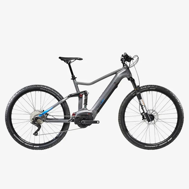 Horský bicykel - Celoodpružený horský elektrobicykel Stilus E-Trail 29" sivý Horský bicykel - Celoodpružený horský elektrobicykel Stilus E-Trail 29" sivý