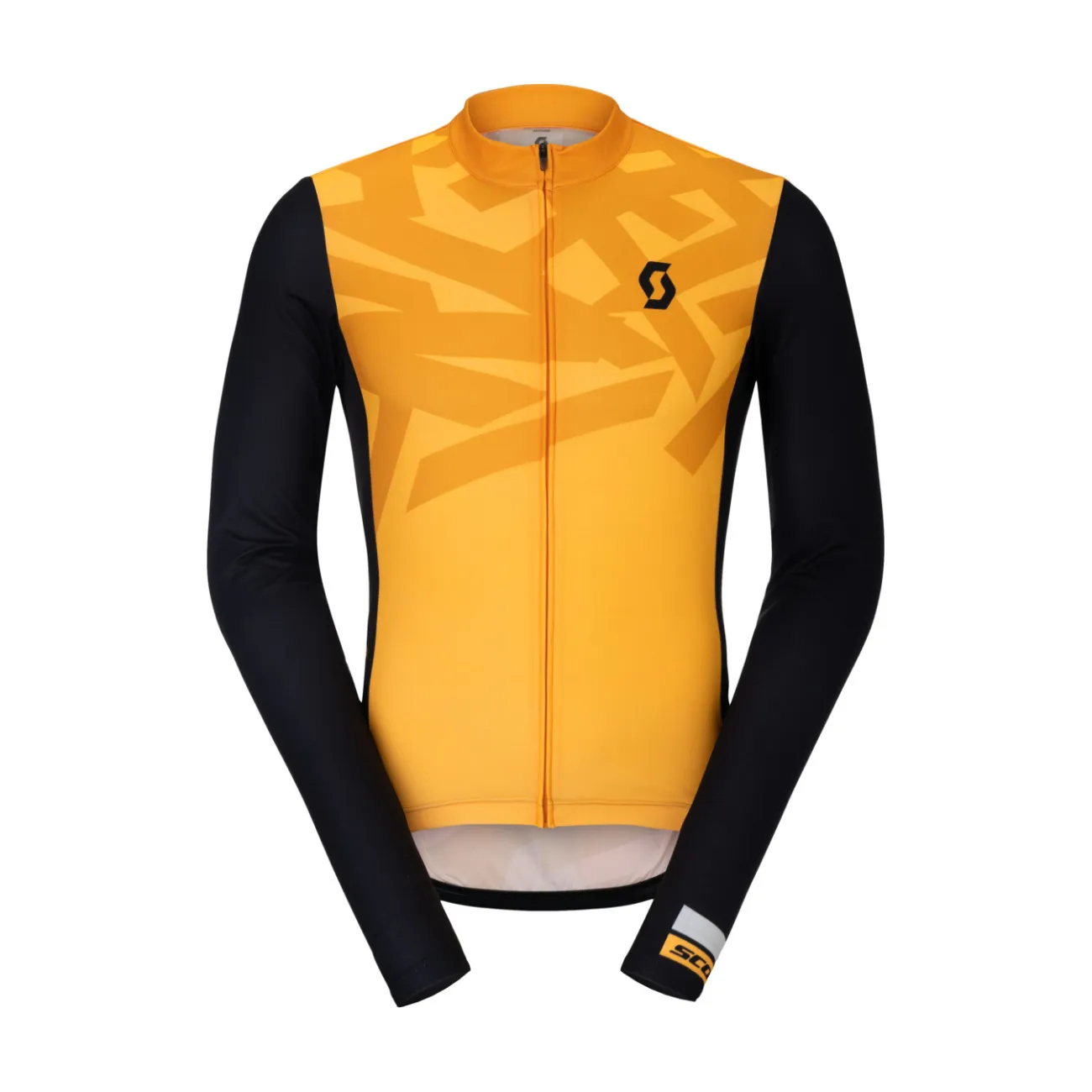 SCOTT Cyklistický dres s dlhým rukávom letný - RC ENDURANCE - oranžová/čierna SCOTT Cyklistický dres s dlhým rukávom letný - RC ENDURANCE - oranžová/čierna