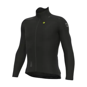 ALÉ Cyklistický dres s dlhým rukávom zimný - DEFENCE R-EV1 - čierna ALÉ Cyklistický dres s dlhým rukávom zimný - DEFENCE R-EV1 - čierna