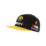 RAPIDGEAR Cyklistická čiapka - VISMA PODIUM FLAT CAP 2025 - čierna/žltá RAPIDGEAR Cyklistická čiapka - VISMA PODIUM FLAT CAP 2025 - čierna/žltá