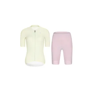 RIVANELLE Cyklistický krátky dres a krátke nohavice - ELEVATE - ružová/ivory RIVANELLE Cyklistický krátky dres a krátke nohavice - ELEVATE - ružová/ivory