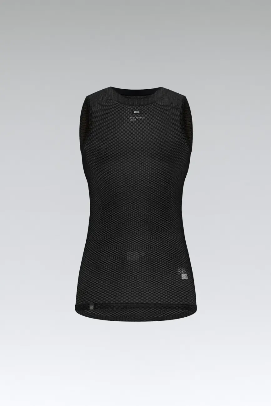 GOBIK Cyklistické tričko bez rukávov - SECOND SKIN W - čierna GOBIK Cyklistické tričko bez rukávov - SECOND SKIN W - čierna