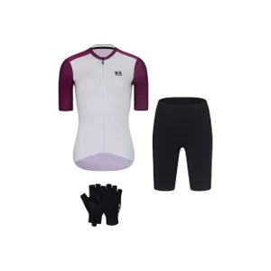 RIVANELLE Cyklistický mega set - TECHNICAL - biela/bordová/čierna RIVANELLE Cyklistický mega set - TECHNICAL - biela/bordová/čierna