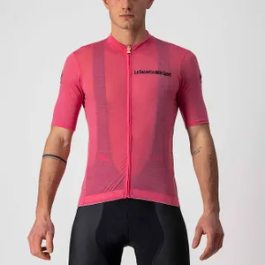 CASTELLI Cyklistický dres s krátkym rukávom - GIRO %2721 MAGLIA ROSA - ružová CASTELLI Cyklistický dres s krátkym rukávom - GIRO %2721 MAGLIA ROSA - ružová
