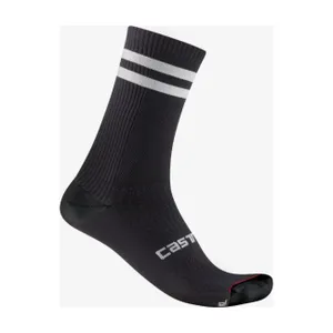 CASTELLI Cyklistické ponožky klasické - ORIGINALE 18 - čierna/biela CASTELLI Cyklistické ponožky klasické - ORIGINALE 18 - čierna/biela