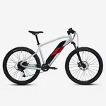 Horský bicykel - Horský elektrobicykel E-ST 100 27,5" bielo-červený Horský bicykel - Horský elektrobicykel E-ST 100 27,5" bielo-červený