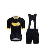 RIVANELLE Cyklistický krátky dres a krátke nohavice - FRUIT LADY - žltá/čierna RIVANELLE Cyklistický krátky dres a krátke nohavice - FRUIT LADY - žltá/čierna