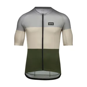 GORE Cyklistický dres s krátkym rukávom - SPIRIT STRIPES - svetlo modrá/zelená GORE Cyklistický dres s krátkym rukávom - SPIRIT STRIPES - svetlo modrá/zelená