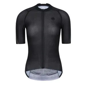MONTON Cyklistický dres s krátkym rukávom - PRO CARBONFIBER LADY - čierna MONTON Cyklistický dres s krátkym rukávom - PRO CARBONFIBER LADY - čierna