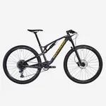 Horský bicykel - Horský bicykel XC 500 S s hliníkovým a karbónovým rámom sivý Horský bicykel - Horský bicykel XC 500 S s hliníkovým a karbónovým rámom sivý