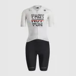 SPORTFUL Cyklistická kombinéza - FAST NOT FUN W - biela/čierna SPORTFUL Cyklistická kombinéza - FAST NOT FUN W - biela/čierna