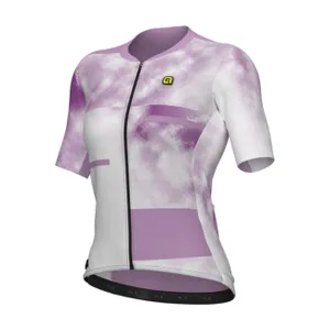 ALÉ Cyklistický dres s krátkym rukávom - ATMOSFERA PR-E - biela/ružová ALÉ Cyklistický dres s krátkym rukávom - ATMOSFERA PR-E - biela/ružová