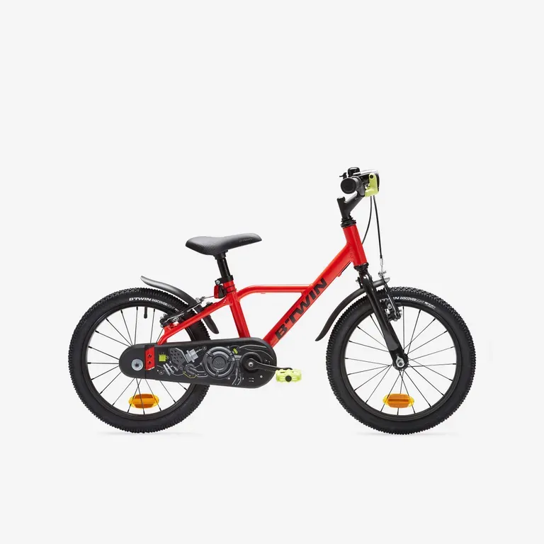 Detský bicykel - 16-palcový hliníkový bicykel 900 RACING červený pre deti 4,5 - 6 rokov Detský bicykel - 16-palcový hliníkový bicykel 900 RACING červený pre deti 4,5 - 6 rokov