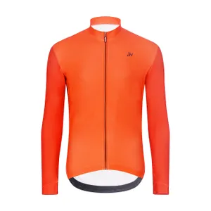 HOLOKOLO Cyklistický dres s dlhým rukávom zimný - PERFORMANCE WINTER - oranžová HOLOKOLO Cyklistický dres s dlhým rukávom zimný - PERFORMANCE WINTER - oranžová