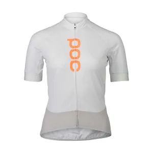 POC Cyklistický dres s krátkym rukávom - ESSENTIAL ROAD LADY - biela/šedá POC Cyklistický dres s krátkym rukávom - ESSENTIAL ROAD LADY - biela/šedá