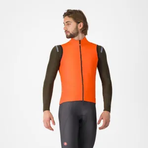 CASTELLI Cyklistická vesta - PERFETTO AIR - oranžová CASTELLI Cyklistická vesta - PERFETTO AIR - oranžová