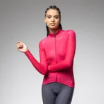 ALÉ Cyklistický dres s dlhým rukávom zimný - PR-E FOLLOW ME 2.0 LADY - ružová ALÉ Cyklistický dres s dlhým rukávom zimný - PR-E FOLLOW ME 2.0 LADY - ružová