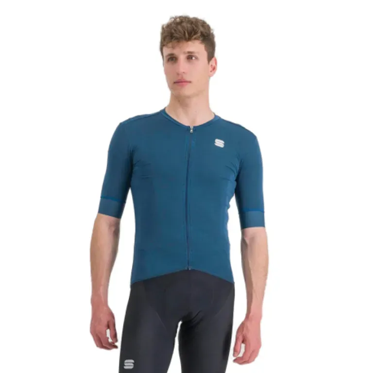 Pánsky cyklistický dres s krátkym rukávom SPORTFUL Monocrom jersey, blue sea Pánsky cyklistický dres s krátkym rukávom SPORTFUL Monocrom jersey, blue sea