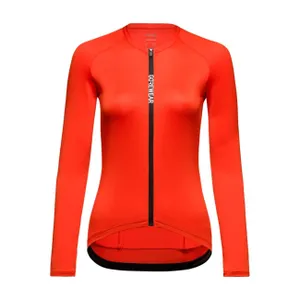 GORE Cyklistický dres s dlhým rukávom zimný - SPINSHIFT - červená GORE Cyklistický dres s dlhým rukávom zimný - SPINSHIFT - červená