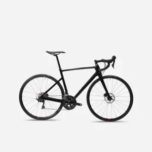 Cestný bicykel - Cestný bicykel EDR CF Disque 105 čierny Cestný bicykel - Cestný bicykel EDR CF Disque 105 čierny