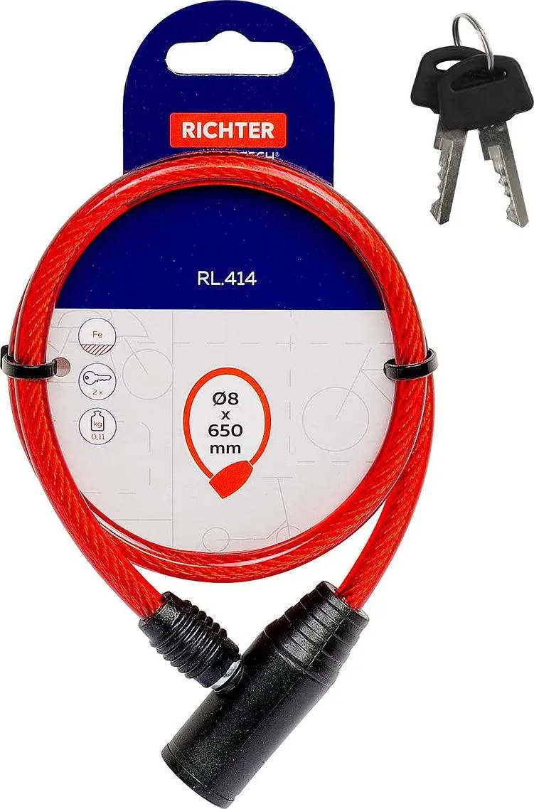 Šport a outdoor | Cyklistika | Cyklodoplnky | Zámky - Richter Czech RL.414.8x650.CRV Šport a outdoor | Cyklistika | Cyklodoplnky | Zámky - Richter Czech RL.414.8x650.CRV