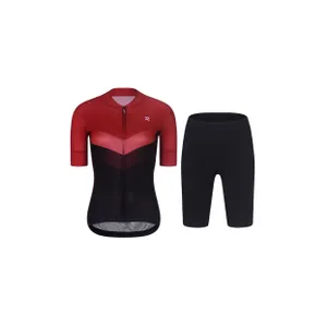 RIVANELLE Cyklistický krátky dres a krátke nohavice - ARROW II - čierna/červená RIVANELLE Cyklistický krátky dres a krátke nohavice - ARROW II - čierna/červená