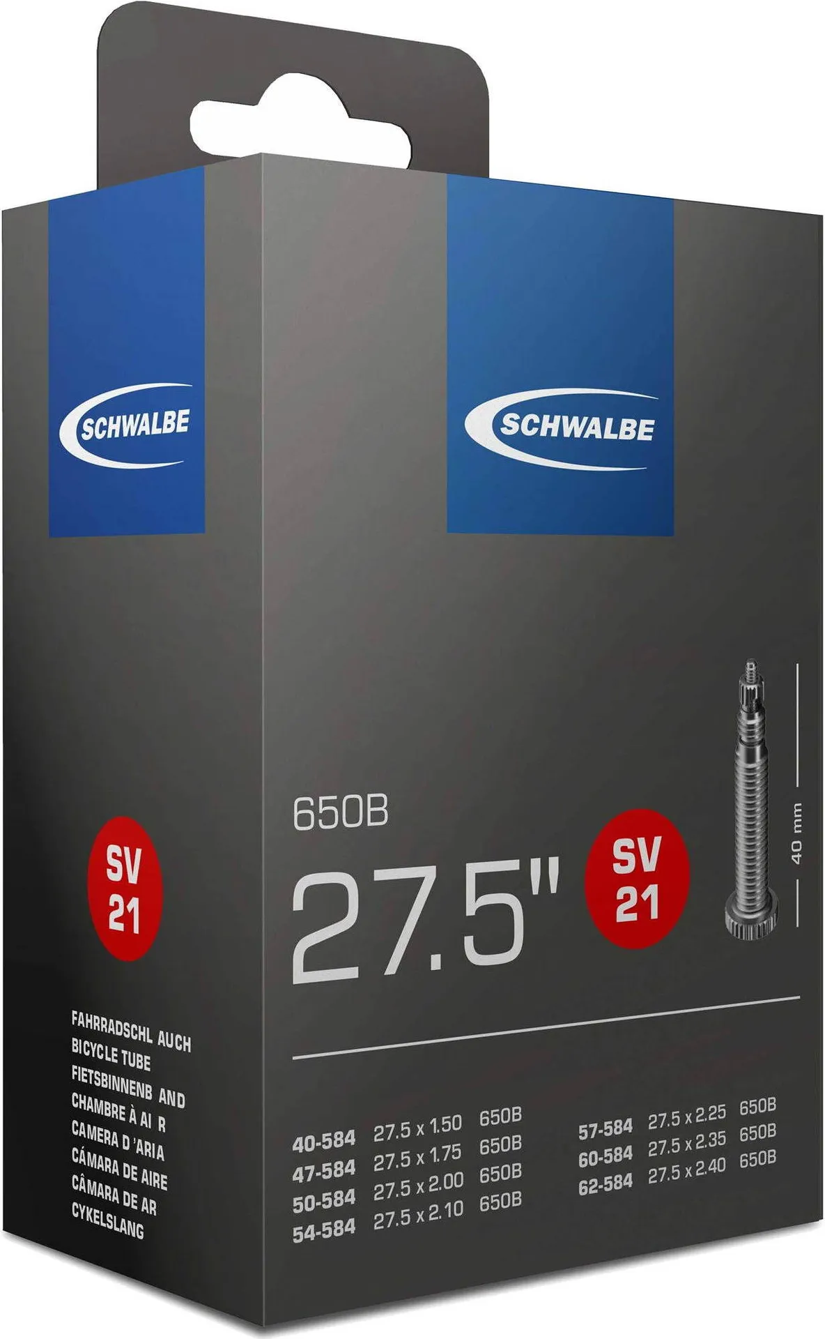 Šport a outdoor | Cyklistika | Diely a komponenty | Duše - Schwalbe 27,5" SV21 Šport a outdoor | Cyklistika | Diely a komponenty | Duše - Schwalbe 27,5" SV21
