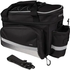 Šport a outdoor | Cyklistika | Cyklodoplnky | Tašky - Force Large taška na zadný nosič, čierna 20 l Šport a outdoor | Cyklistika | Cyklodoplnky | Tašky - Force Large taška na zadný nosič, čierna 20 l