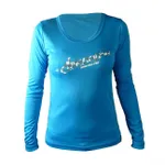 HAVEN Cyklistický dres s dlhým rukávom letný - AMAZON LADY LONG MTB - biela/modrá HAVEN Cyklistický dres s dlhým rukávom letný - AMAZON LADY LONG MTB - biela/modrá