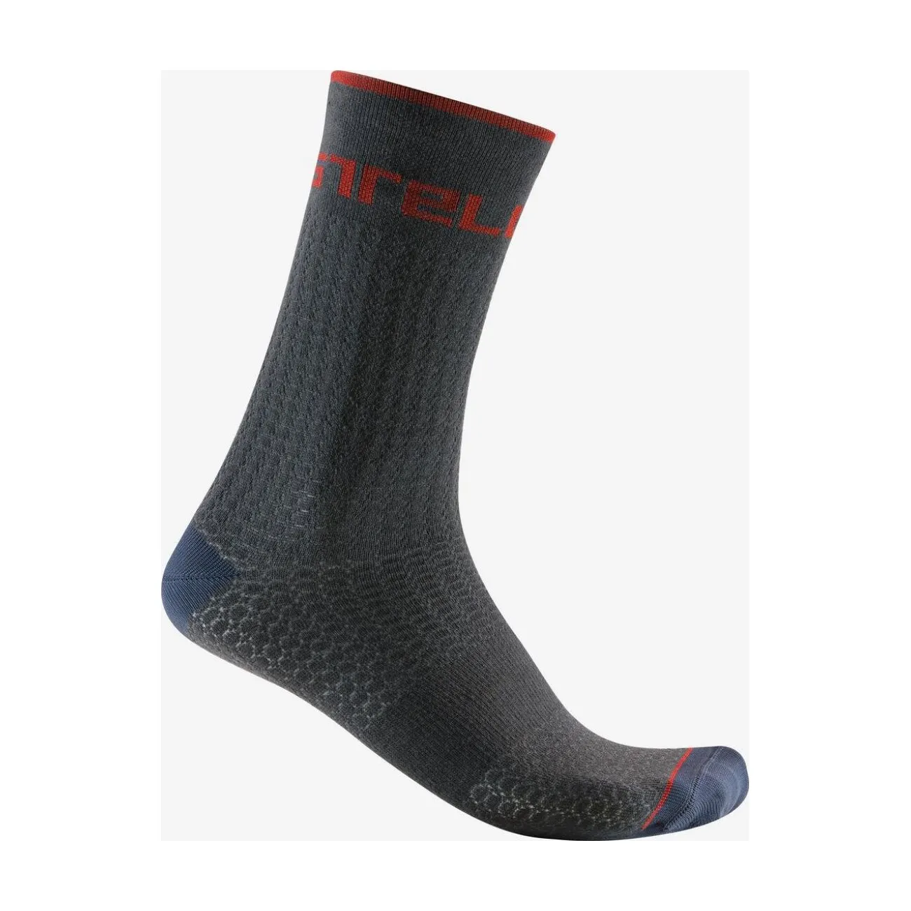 CASTELLI Cyklistické ponožky klasické - DISTANZA 20 - šedá CASTELLI Cyklistické ponožky klasické - DISTANZA 20 - šedá