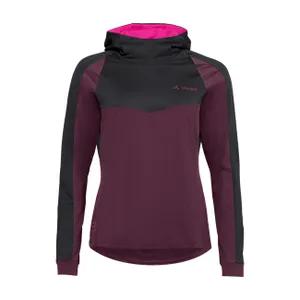 VAUDE Cyklistický dres s dlhým rukávom zimný - QUIMSA LS - bordová/ružová/čierna VAUDE Cyklistický dres s dlhým rukávom zimný - QUIMSA LS - bordová/ružová/čierna