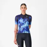 CASTELLI Cyklistický dres s krátkym rukávom - COSMIC VORTEX - modrá CASTELLI Cyklistický dres s krátkym rukávom - COSMIC VORTEX - modrá