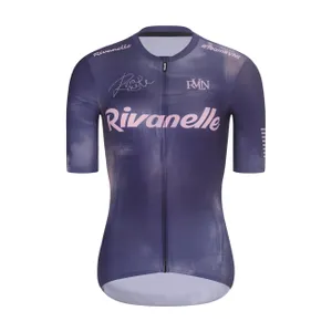 RIVANELLE Cyklistický dres s krátkym rukávom - TEAM SPIRIT - antracitová/fialová RIVANELLE Cyklistický dres s krátkym rukávom - TEAM SPIRIT - antracitová/fialová