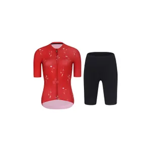 RIVANELLE Cyklistický krátky dres a krátke nohavice - METTLE LADY - červená/čierna RIVANELLE Cyklistický krátky dres a krátke nohavice - METTLE LADY - červená/čierna