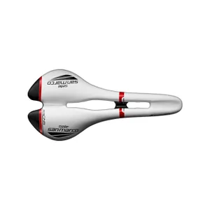 SELLE SAN MARCO sedlo - ASPIDE OPEN-FIT RACING NARROW - biela/čierna/červená SELLE SAN MARCO sedlo - ASPIDE OPEN-FIT RACING NARROW - biela/čierna/červená