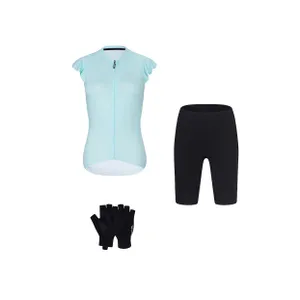 RIVANELLE Cyklistický mega set - FLAIR - čierna/svetlo modrá RIVANELLE Cyklistický mega set - FLAIR - čierna/svetlo modrá