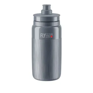 ELITE Cyklistická fľaša na vodu - FLY TEX 550 ml - šedá ELITE Cyklistická fľaša na vodu - FLY TEX 550 ml - šedá