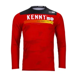 KENNY Cyklistický dres s dlhým rukávom letný - ELITE - červená KENNY Cyklistický dres s dlhým rukávom letný - ELITE - červená