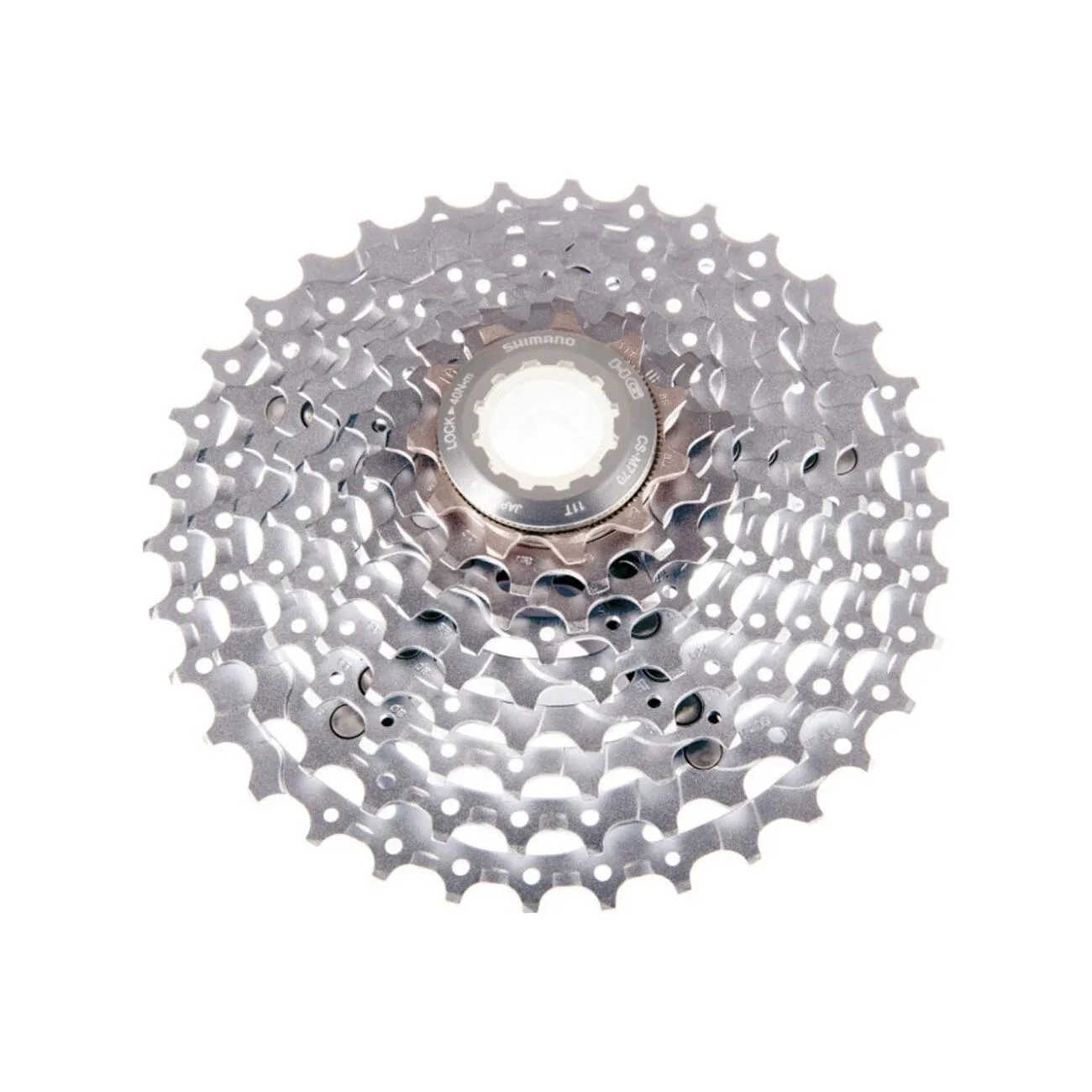 SHIMANO kazeta - DEORE XT M770 9 11-32 - strieborná SHIMANO kazeta - DEORE XT M770 9 11-32 - strieborná