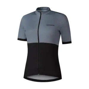 SHIMANO Cyklistický dres s krátkym rukávom - ELEMENT - šedá/čierna SHIMANO Cyklistický dres s krátkym rukávom - ELEMENT - šedá/čierna