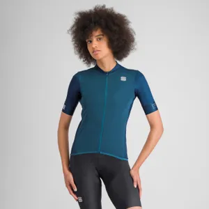SPORTFUL Cyklistický dres s krátkym rukávom - SRK W - modrá SPORTFUL Cyklistický dres s krátkym rukávom - SRK W - modrá