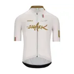 Q36.5 Cyklistický dres s krátkym rukávom - GREGARIUS CLIMA NIBALI SHARK - biela Q36.5 Cyklistický dres s krátkym rukávom - GREGARIUS CLIMA NIBALI SHARK - biela