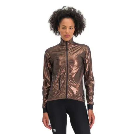 Dámska cyklistická bunda SPORTFUL Giara w packable jacket, metal bronze Dámska cyklistická bunda SPORTFUL Giara w packable jacket, metal bronze