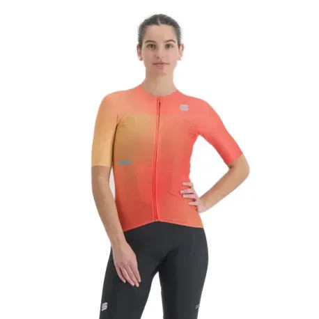 Dámsky cyklistický dres s krátkym rukávom SPORTFUL Light pro w jersey, shaded pompelmo Dámsky cyklistický dres s krátkym rukávom SPORTFUL Light pro w jersey, shaded pompelmo