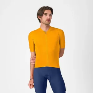CASTELLI Cyklistický dres s krátkym rukávom - ESPRESSO 2 - oranžová CASTELLI Cyklistický dres s krátkym rukávom - ESPRESSO 2 - oranžová