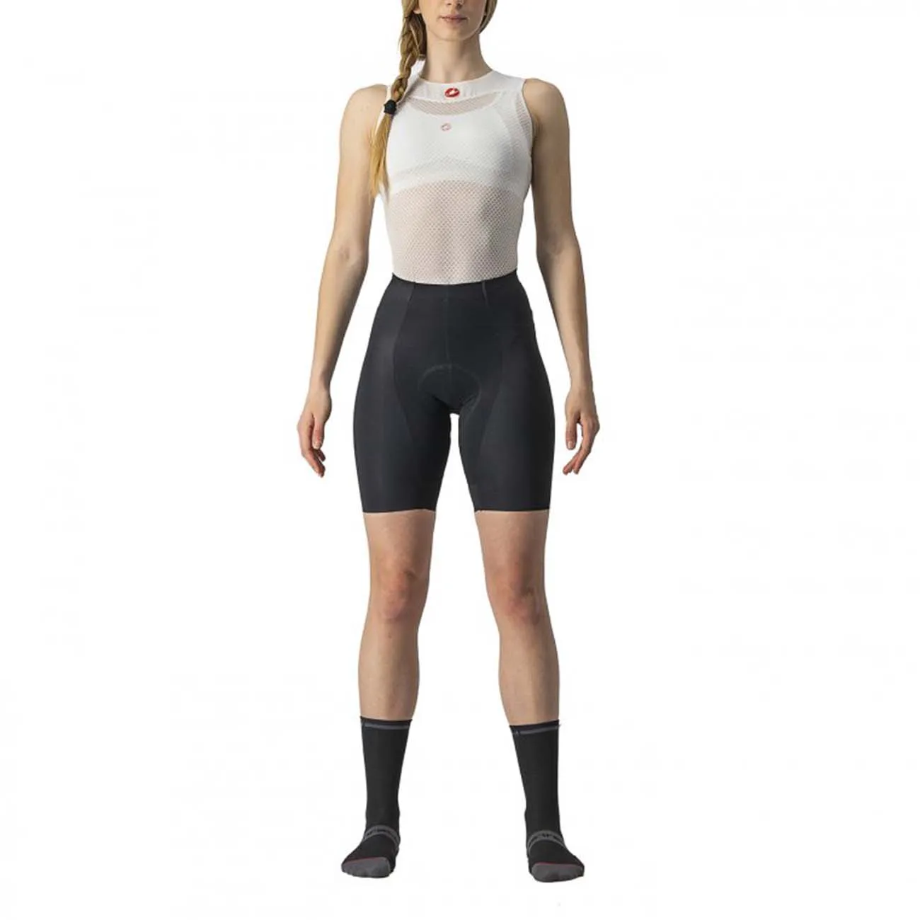 CASTELLI Cyklistické nohavice krátke bez trakov - FREE AERO RC LADY - čierna CASTELLI Cyklistické nohavice krátke bez trakov - FREE AERO RC LADY - čierna